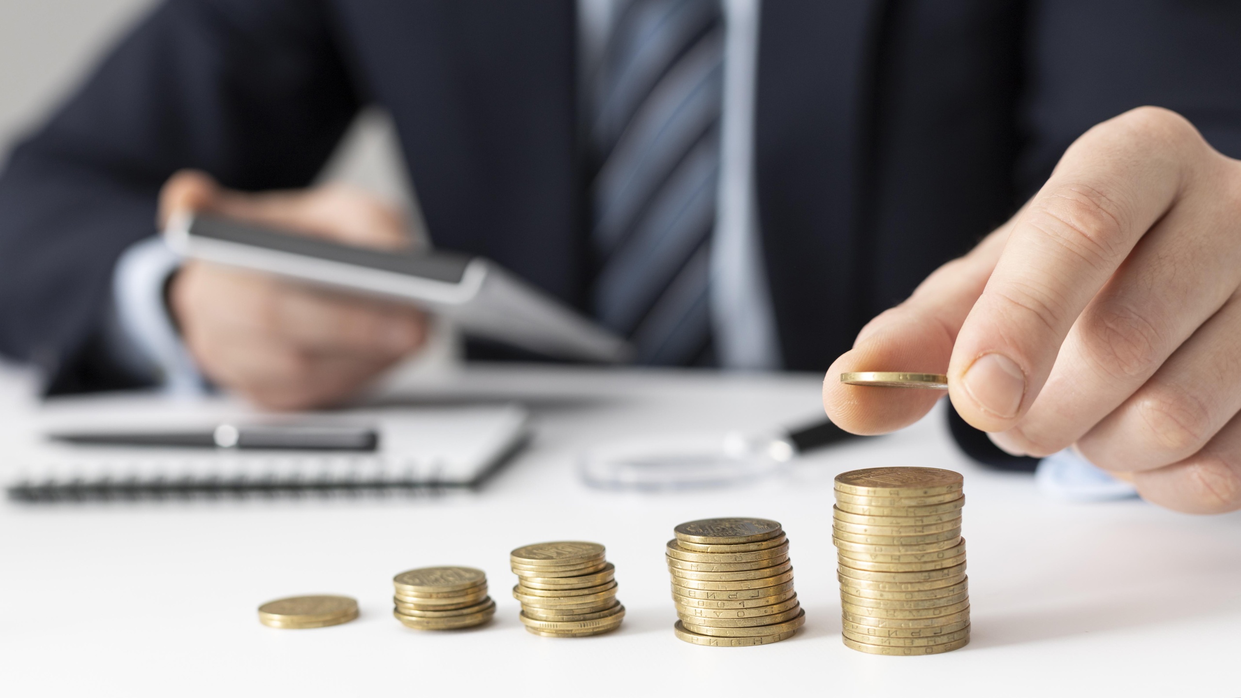 front view finance business elements assortment scaled 1