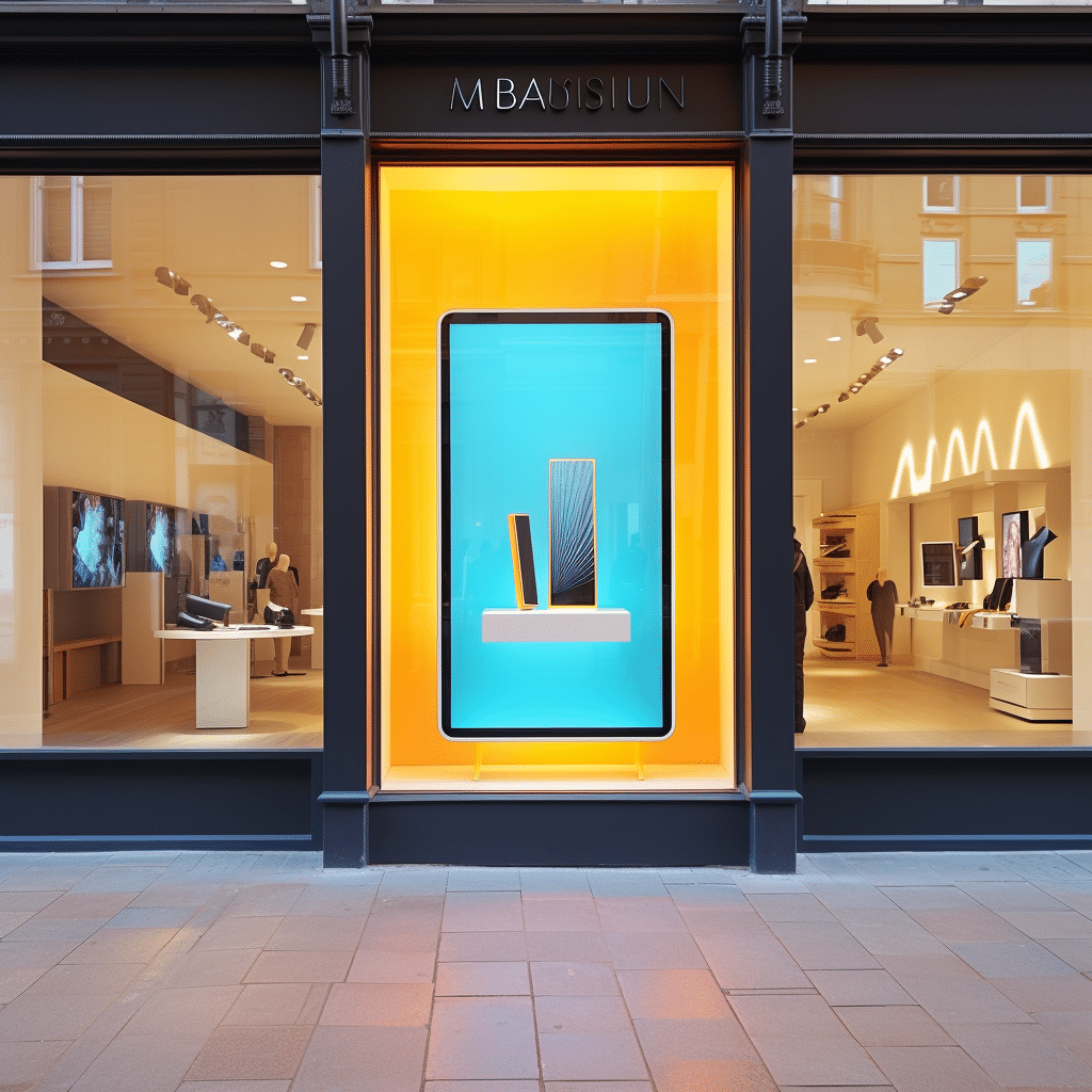 digital window display