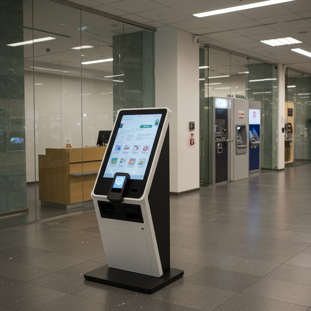 Borne tactile pour digitalisation des services