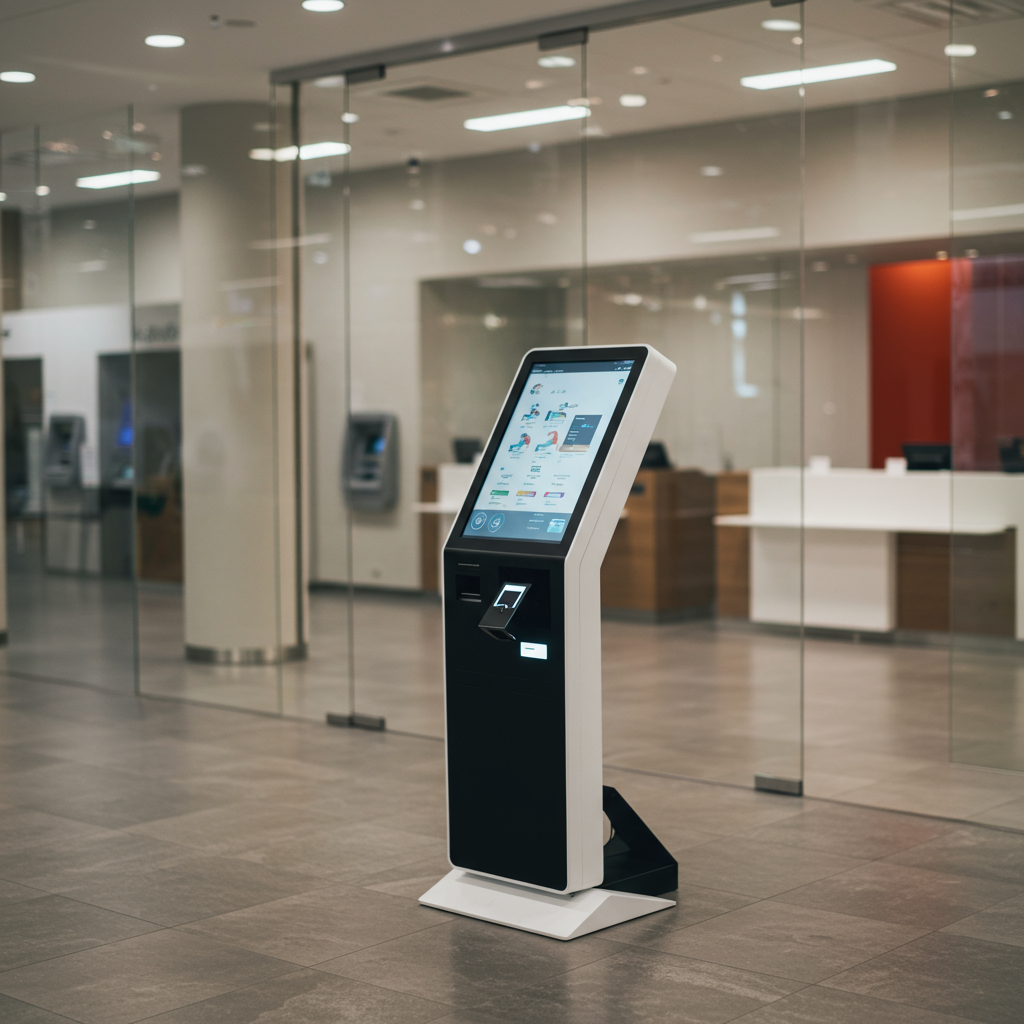 Borne tactile pour service client autonome