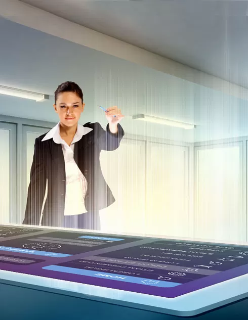 table tactile futuriste