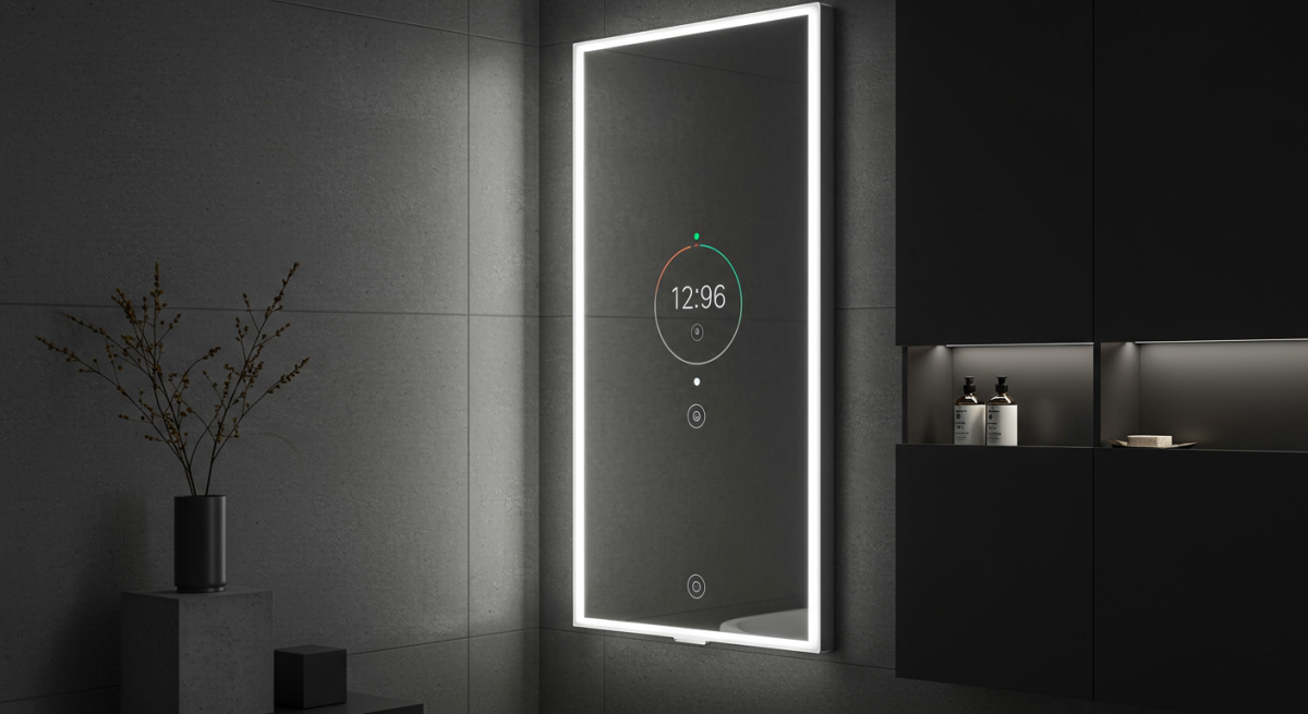 Miroir interactif tactile connecté