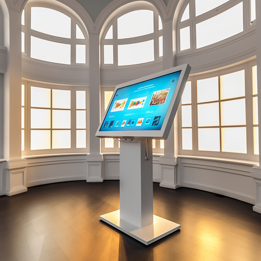 Revendeurs 16 phildrink 2 white 55 touch terminals in reception museum with l ac0f2c15 0e3e 491d b798 d41691594234