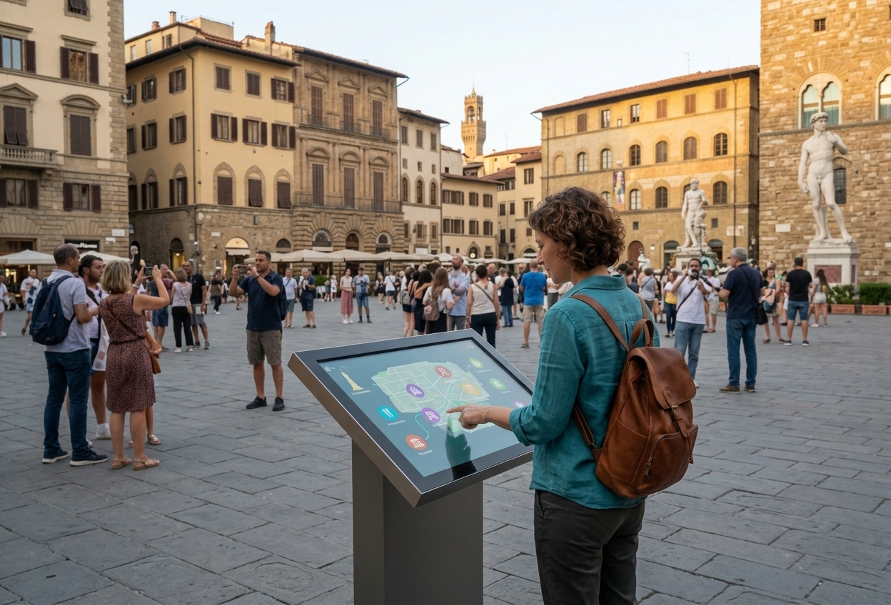Pupitre tactile interactif d'orientation touristique Pupitre tactile interactif d'orientation touristique