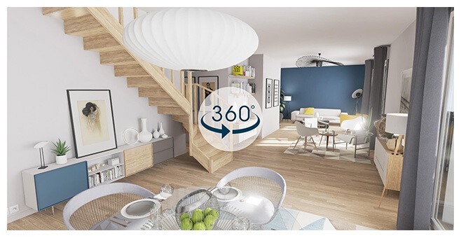 Visites Virtuelles 360 pour maisons