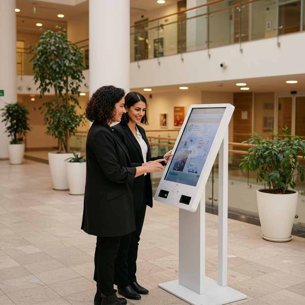 Borne tactile interactive pour hôpital Borne tactile interactive pour hôpital
