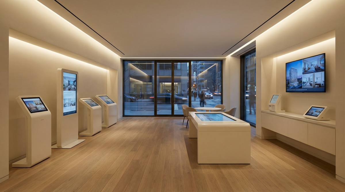 Showroom phygital combinant expérience physique et digitale