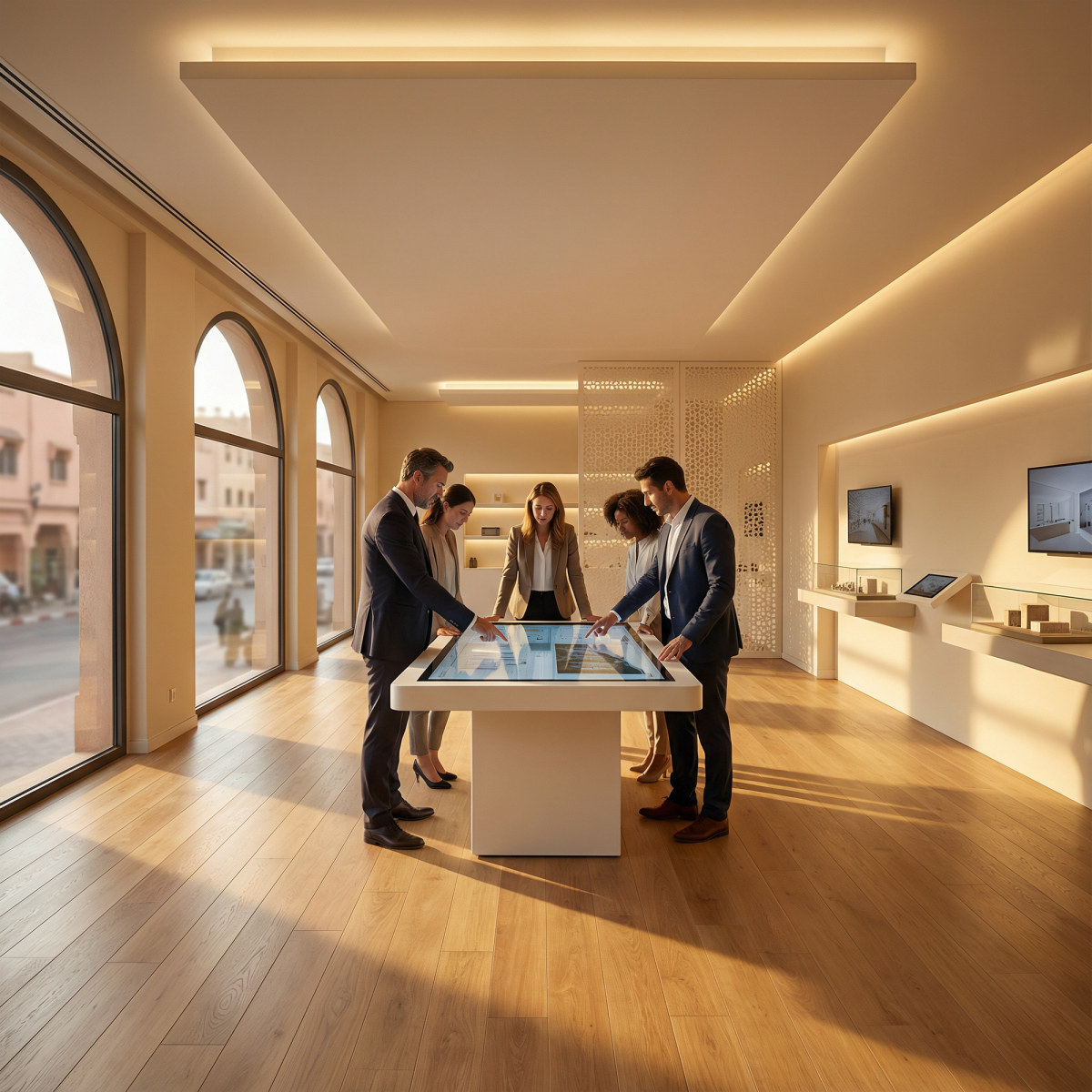 Table tactile multi-touch pour configuration produits