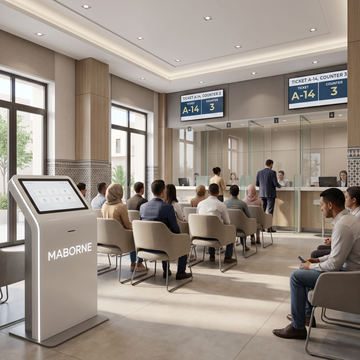 Système digital de gestion des visiteurs en boutique téléphonie