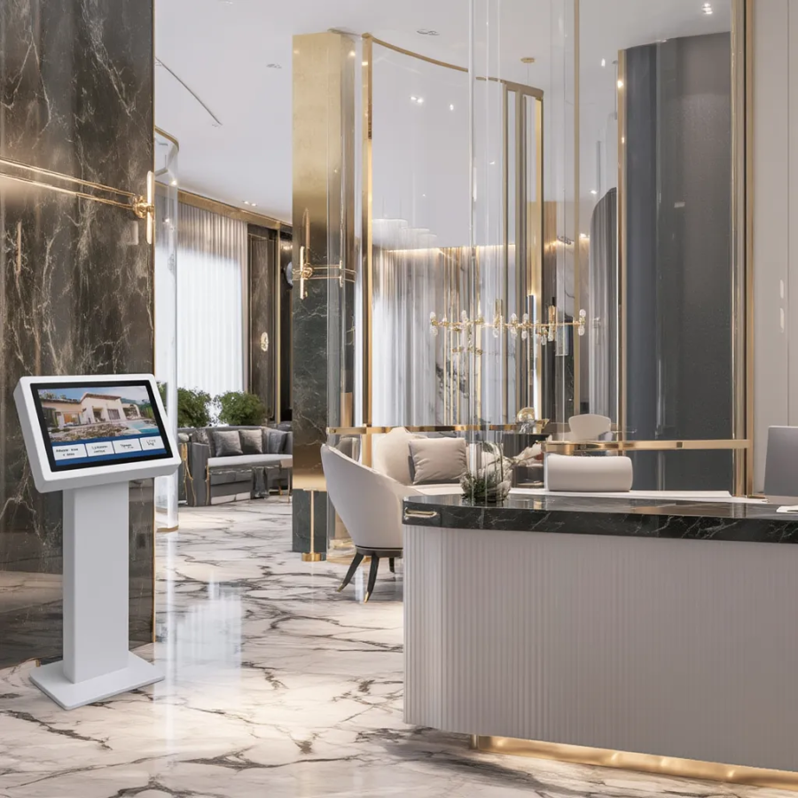 pupitre tactile secteur immobilier