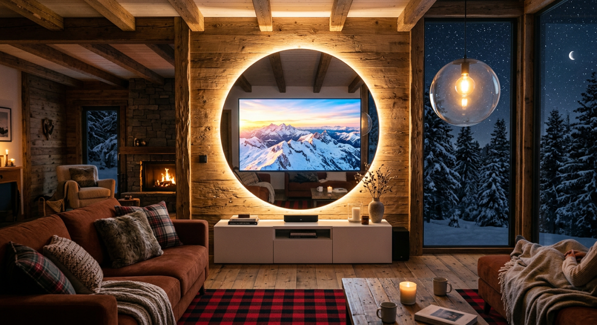 TV miroir élégante dans une suite