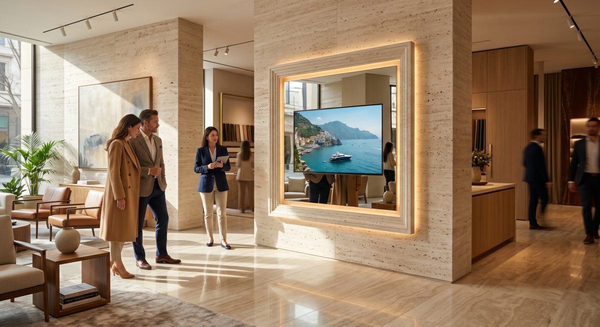 tv miroir Ultra-luxury showroom