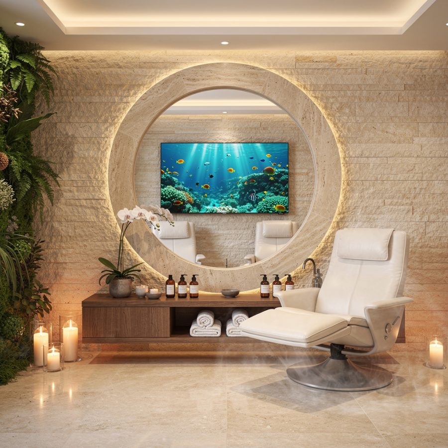 tv miroir luxury spa