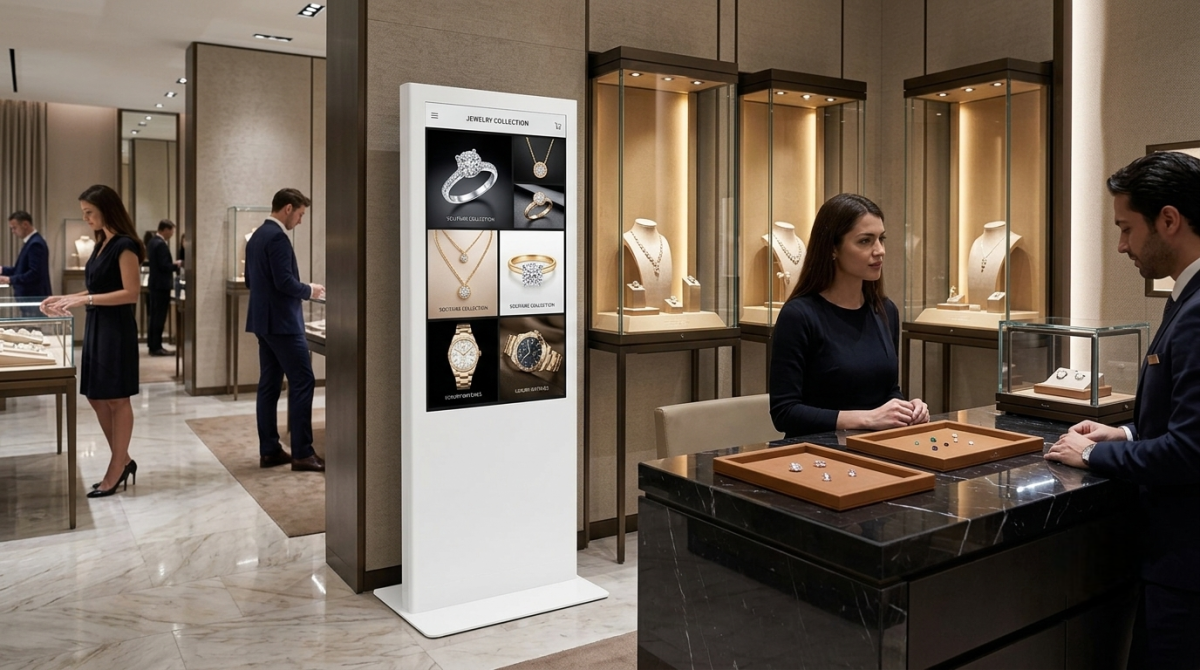 Totem tactile interactif