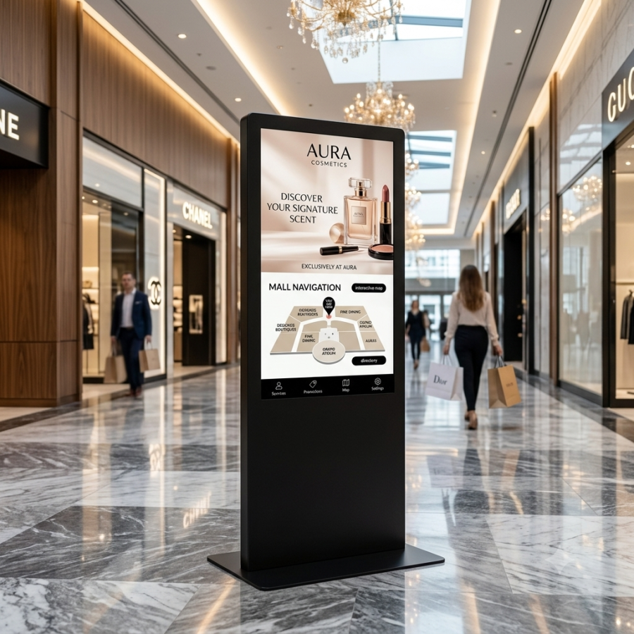 Totem tactile sur mesure