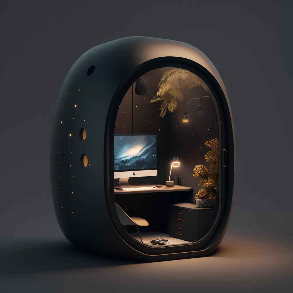 Cabine Acoustique 1 Sammy 92 A darkcozy metaverse work pod for hyper sensitivity Hy 2206957a d3e3 4e09 a994 c5e86e97dba0