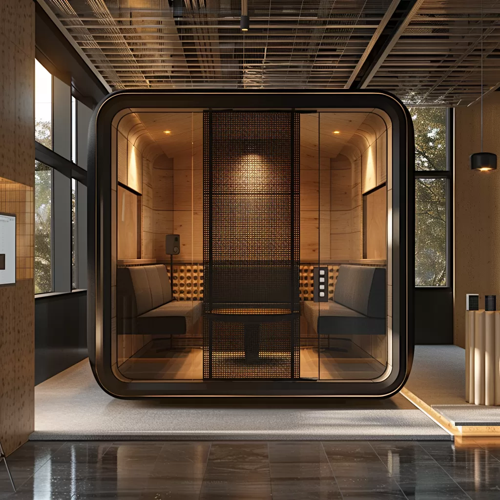 Cabine Acoustique 15 mabornemid Create a realistic image of a high tech acoustic c e5bc733e c0d9 41ad b39f 958287c6e0c4 0