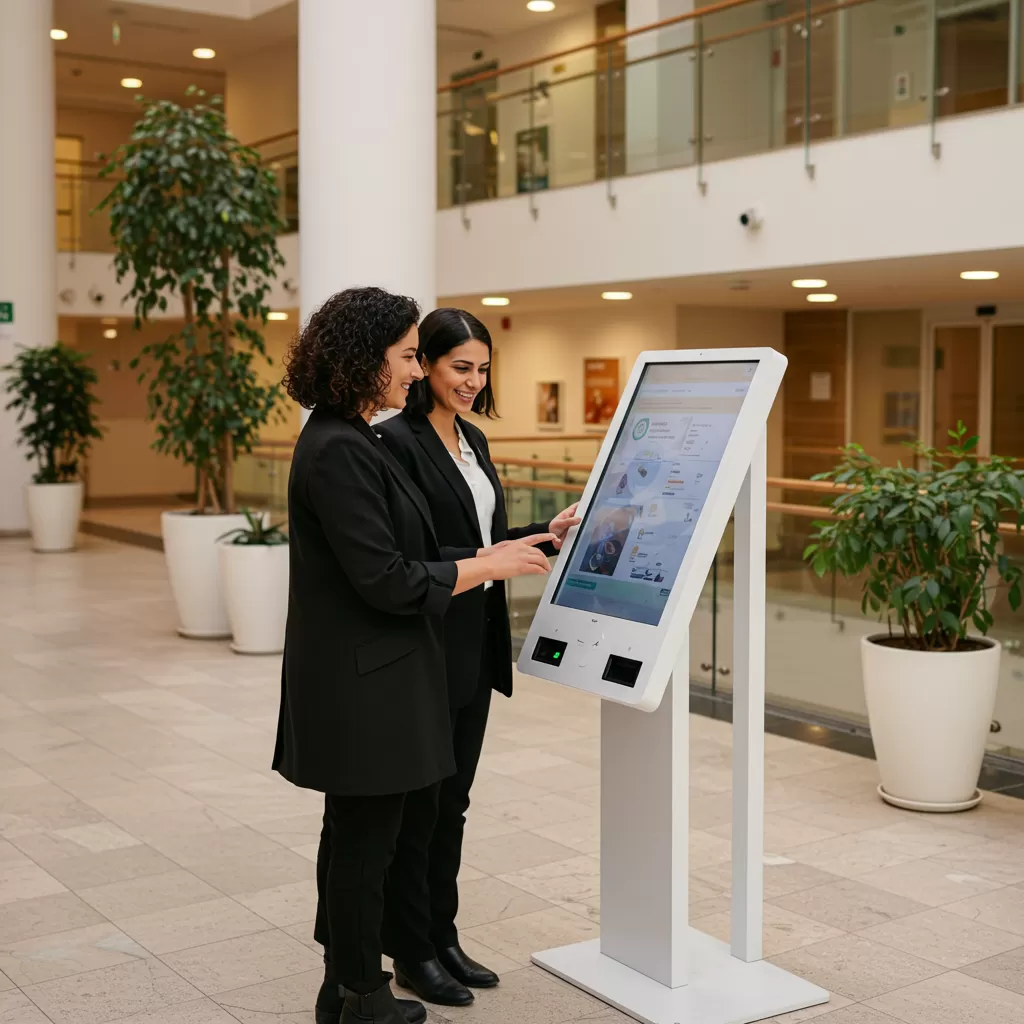 Borne tactile interactive pour hôpital Borne tactile interactive pour hôpital